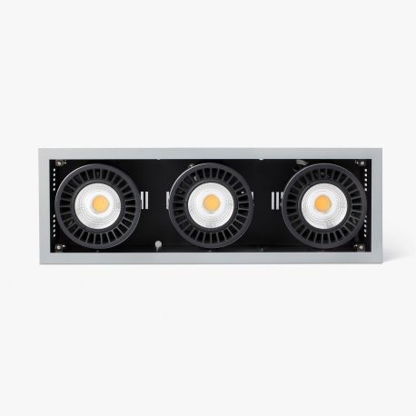 Spoturi incastrabile spatii comerciale - Spot LED incastrabil MINI COLIN-3 Grey recessed 54-75W 2700K 20°