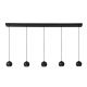 Pendule, Lustre suspendate - Lustra cu 5 pendule design modern Eindhoven
