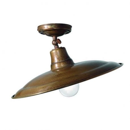 Lustre aplicate - Plafoniera rustica Barchessa 33cm alama / cupru