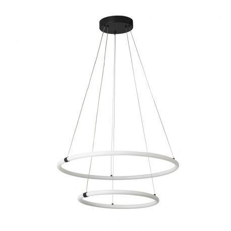 Candelabre, Lustre - Pendul, Lustra suspendata cu 2 inele, design modern LED, Revolve