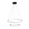 Pendul, Lustra suspendata cu 2 inele, design modern LED, Revolve