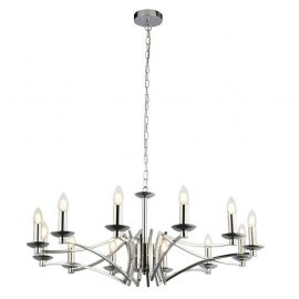 Candelabre, Lustre - Candelabru clasic cu 12 brate stil elegant Ascot crom