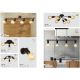 Pendule, Lustre suspendate - Lustra suspendata design vintage cu 4 spoturi directionabile Dance
