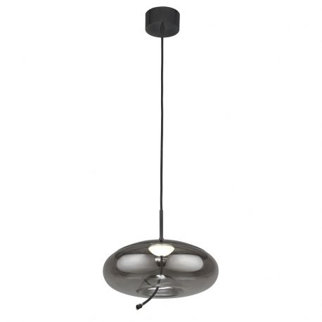 Pendule, Lustre suspendate - Lustra, Pendul LED design modern minimalist Lisbon fumuriu