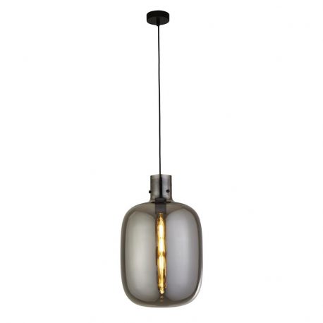 Pendule, Lustre suspendate - Lustra, Pendul design modern minimalist Barrel fumuriu