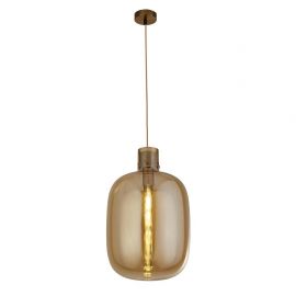 Pendule, Lustre suspendate - Lustra, Pendul design modern minimalist Barrel chihlimbar