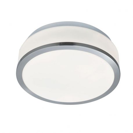 Iluminat pentru baie - Plafoniera baie cu protectie IP44 Cheese 23cm, argintiu satinat