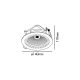 Spoturi incastrabile spatii comerciale - Spot LED incastrabil MINI-OPTIC Grey downlight LED CRI95 17/24W 3000K 20° 1920/2615 lm