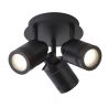 Plafoniera pentru baie cu spoturi directionabile IP44 Samson negru 3L