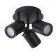 Iluminat pentru baie - Plafoniera pentru baie cu spoturi directionabile IP44 Samson negru 3L
