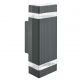 Aplice - Aplica perete exterior IP44 Up and Down Sheffield negru