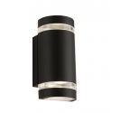 Aplica perete exterior IP44 Up and Down Sheffield negru