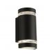 Aplice - Aplica perete exterior IP44 Up and Down Sheffield negru