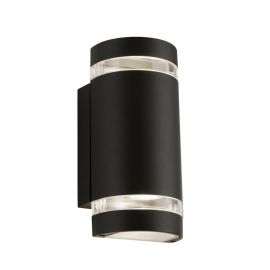Aplice - Aplica perete exterior IP44 Up and Down Sheffield negru