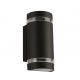 Aplice - Aplica perete exterior IP44 Up and Down Sheffield negru