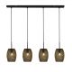 Pendule, Lustre suspendate - Lustra cu 3 pendule design modern Laser Cut Metal