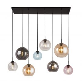 Pendule, Lustre suspendate - Lustra moderna suspendata design multicolor Mardi Gras II 8L