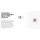 Spoturi incastrabile spatii comerciale - Spot LED incastrabil TULIPA White recessed downlight 7W 15° 2700K CRI90 triac