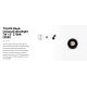 Spoturi incastrabile spatii comerciale - Spot LED incastrabil TULIPA Black recessed downlight 7W 15° 2700K CRI90