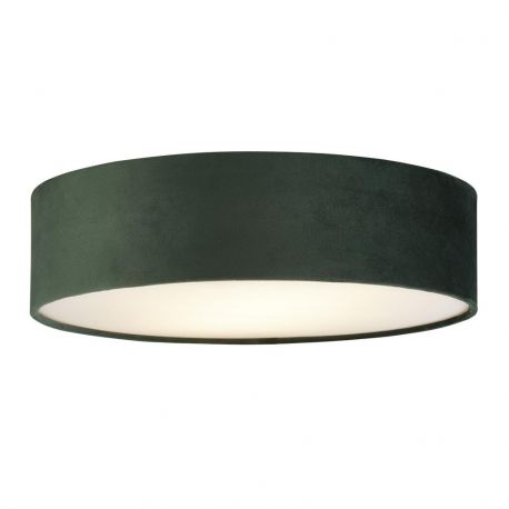Plafoniere - Plafoniera moderna cu abajur din catifea verde Drum 2L, 38cm