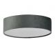 Plafoniere - Plafoniera moderna cu abajur din catifea gri Drum 2L, 38cm