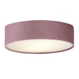 Plafoniere - Plafoniera moderna cu abajur din catifea roz Drum 3L, 50cm