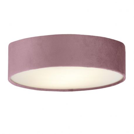 Plafoniere - Plafoniera moderna cu abajur din catifea roz Drum 3L, 50cm