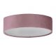 Plafoniere - Plafoniera moderna cu abajur din catifea roz Drum 3L, 50cm