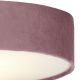 Plafoniere - Plafoniera moderna cu abajur din catifea roz Drum 3L, 50cm