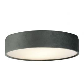 Plafoniere - Plafoniera moderna cu abajur din catifea gri Drum 3L, 50cm
