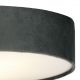 Plafoniere - Plafoniera moderna cu abajur din catifea gri Drum 3L, 50cm
