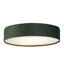 Plafoniere - Plafoniera moderna cu abajur din catifea verde Drum 3L, 50cm
