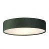 Plafoniera moderna cu abajur din catifea verde Drum 3L, 50cm
