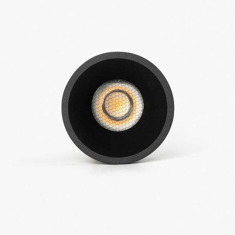 Spoturi incastrabile spatii comerciale - Spot LED incastrabil TULIPA Black recessed downlight 7W 15° 4000K CRI90