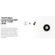 Spoturi incastrabile spatii comerciale - Spot LED incastrabil TULIPA Black recessed downlight 7W 24° 2700K CRI90