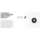 Spoturi incastrabile spatii comerciale - Spot LED incastrabil TULIPA Black recessed downlight 7W 24° 2700K CRI90 triac