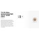 Spoturi incastrabile spatii comerciale - Spot LED incastrabil TULIPA White recessed downlight 7W 24° 3000K CRI90