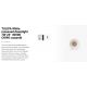 Spoturi incastrabile spatii comerciale - Spot LED incastrabil TULIPA White recessed downlight 7W 24° 3000K CRI90 casambi