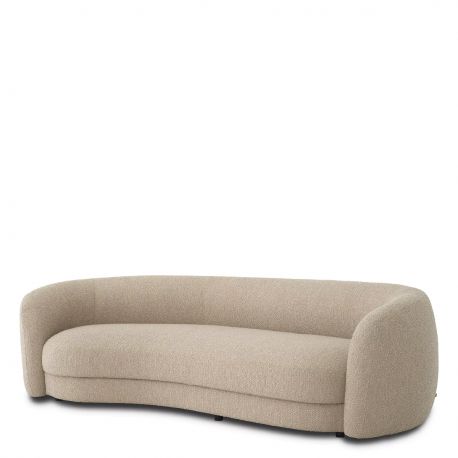 Canapele - Canapea curbata design LUX Blaine, boucle sand