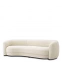 Canapea curbata design LUX Blaine, boucle ivory