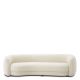 Canapele - Canapea curbata design LUX Blaine, boucle ivory