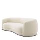 Canapele - Canapea curbata design LUX Blaine, boucle ivory