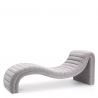 Pat de zi tip sezlong design LUX Pioneer boucle grey