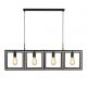Pendule, Lustre suspendate - Lustra design industrial cu 4 surse de lumina Plaza