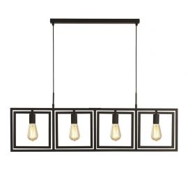 Pendule, Lustre suspendate - Lustra design industrial cu 4 surse de lumina Plaza