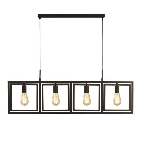 Pendule, Lustre suspendate - Lustra design industrial cu 4 surse de lumina Plaza