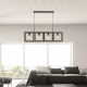 Pendule, Lustre suspendate - Lustra design industrial cu 4 surse de lumina Plaza