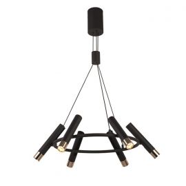 Pendule, Lustre suspendate - Lustra suspendata cu 6 spoturi LED directionabile Cylinder