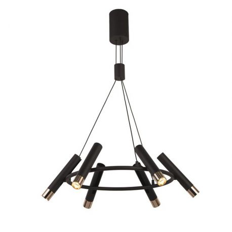 Pendule, Lustre suspendate - Lustra suspendata cu 6 spoturi LED directionabile Cylinder