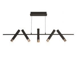 Pendule, Lustre suspendate - Lustra suspendata cu 5 spoturi LED directionabile Cylinder